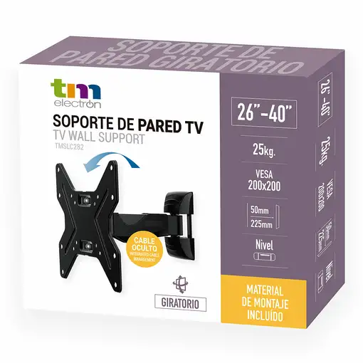 TM Electron TMSLC282 soporte para TV 114,3 cm (45") Negro