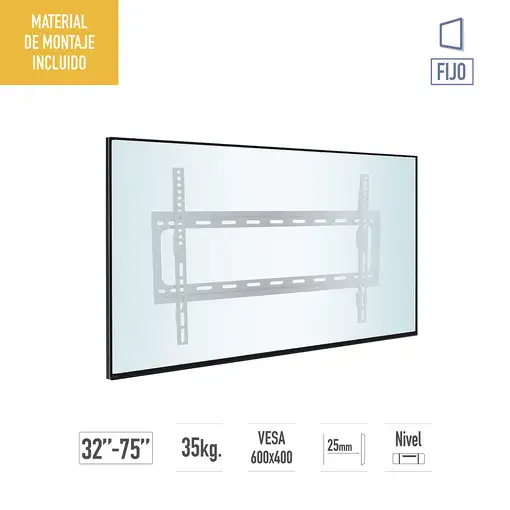 TM Electron TMSLC109L soporte para TV 190,5 cm (75") Negro