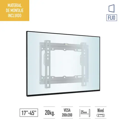 TM Electron TMSLC109S soporte para TV 114,3 cm (45") Negro