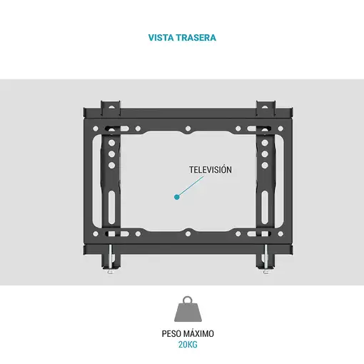 TM Electron TMSLC109S soporte para TV 114,3 cm (45") Negro