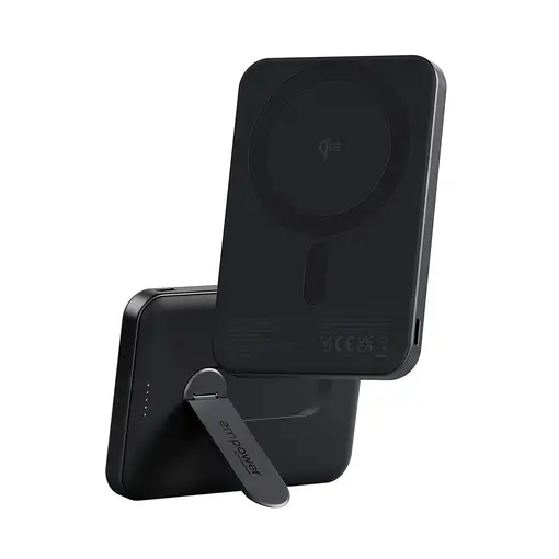 PanzerGlass empower™ by ® empower™ Bank w. Spin Stand | 5000mAh | Space Black Negr