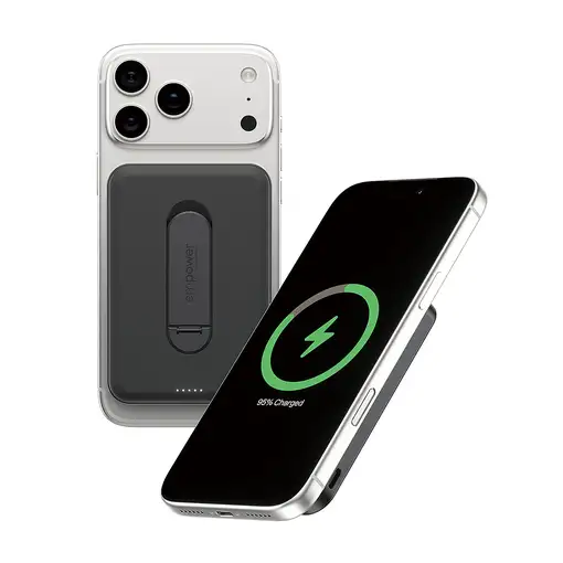 PanzerGlass empower™ by ® empower™ Bank w. Spin Stand | 5000mAh | Space Black Negr