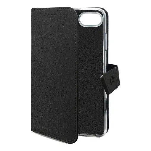 Celly WALLY funda para teléfono móvil 15,5 cm (6.1") Funda cartera Negro