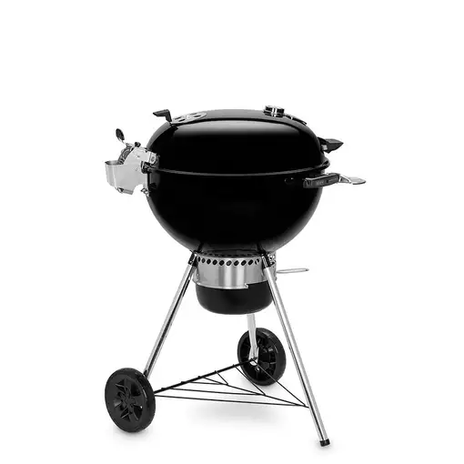 Weber E-5770 Barbacoa Carro Carbón (combustible) Negro, Plata