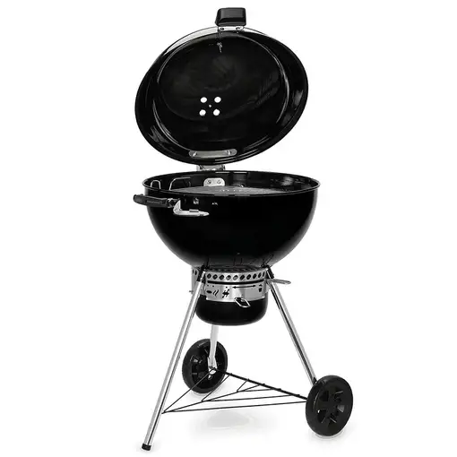 Weber E-5770 Barbacoa Carro Carbón (combustible) Negro, Plata