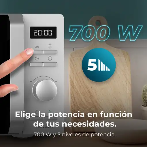 Cecotec Proclean 5010 Inverter White Blanco Solo microondas Encimera 20 L 700 W