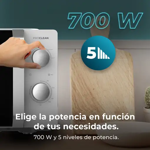 Cecotec Proclean 2010 Inverter White Blanco Solo microondas Encimera 20 L 700 W