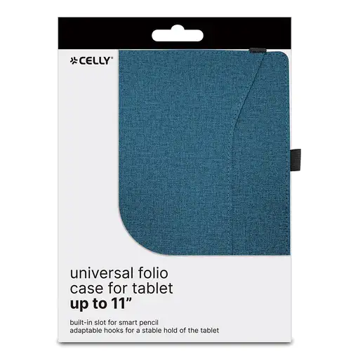 Celly UNIFOLIOTAB11BL funda para tablet 27,9 cm (11") Folio Azul