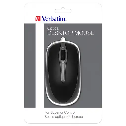 Verbatim 49019 ratón Oficina Ambidextro USB tipo A Óptico 1000 DPI