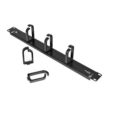 StarTech.com Panel 1U de 19 Pulgadas para Gestión de Cableado con Anillas en D