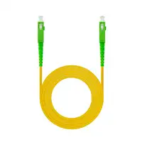 Nanocable Cable de Fibra Óptica SC/APC a SC/APC Monomodo Simplex LSZH, Amarillo, 4