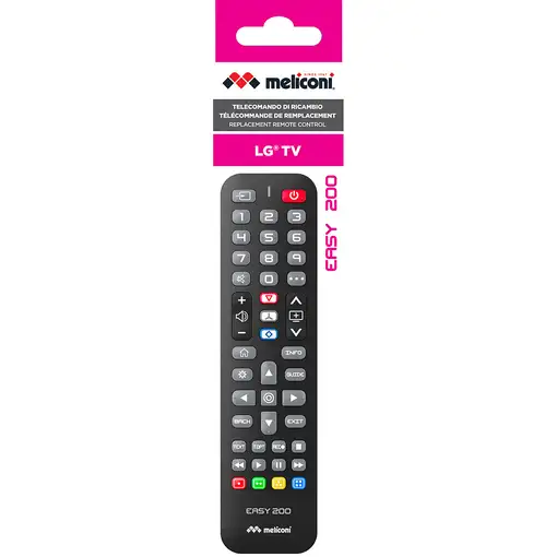 Meliconi 808057 mando a distancia IR inalámbrico TV Botones