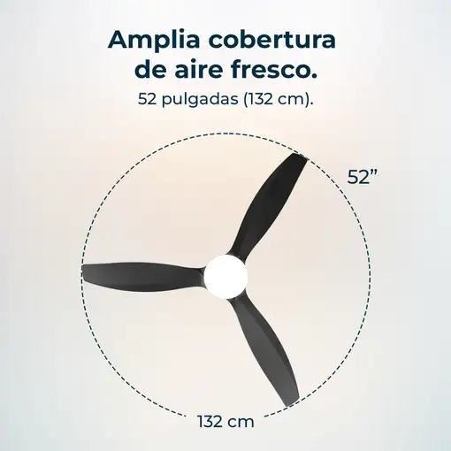 Cecotec Ventilador de techo con luz EnergySilence Aero 5285 Sun Connected Cecotec