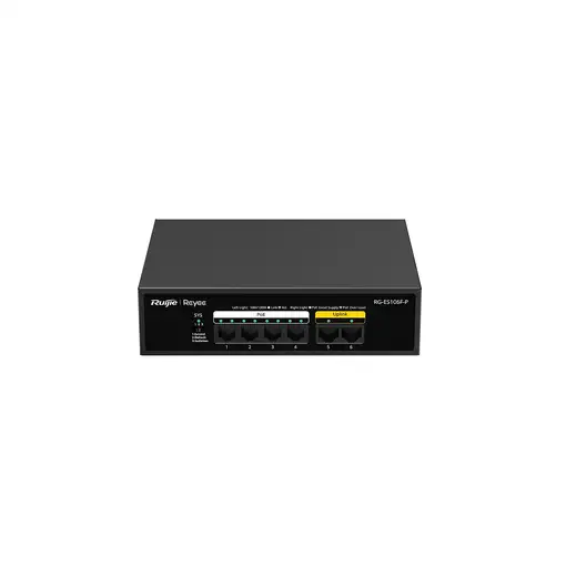 Ruijie Networks RG-ES106F-P switch No administrado L2 Fast Ethernet (10/100) Energ Ruijie Networks RG-ES106F-P switch No administrado L2 Fast Ethernet (10/100) Energ