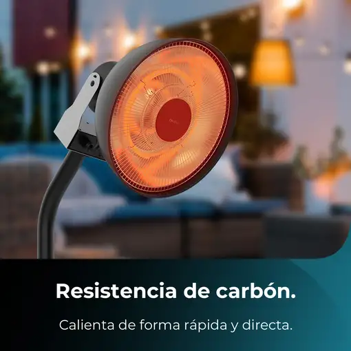 Cecotec ReadyWarm 21000 Interior Negro 2100 W Calefactor eléctrico infrarrojo