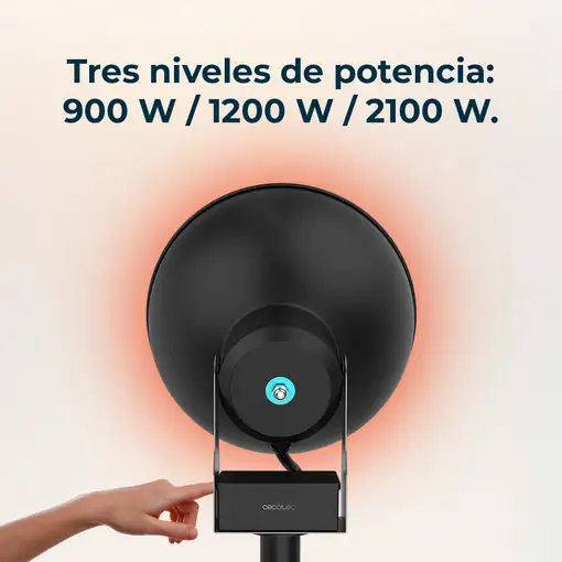 Cecotec ReadyWarm 21000 Interior Negro 2100 W Calefactor eléctrico infrarrojo