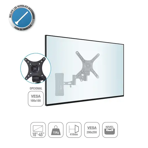 TM Electron TMSLC273 soporte para TV 114,3 cm (45") Negro