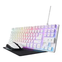 Trust GXT 794W teclado Ratón incluido Juego USB QWERTY Inglés de EE. UU. Blanco Trust GXT 794W teclado Ratón incluido Juego USB QWERTY Inglés de EE. UU. Blanco
