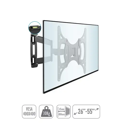 TM Electron TMSLC141 soporte para TV 139,7 cm (55") Negro
