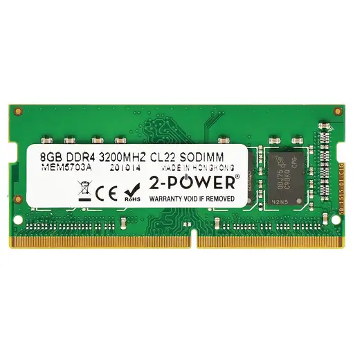 2-Power MEM5703A módulo de memoria 8 GB 1 x 8 GB DDR4 260-pin SO-DIMM 2-Power MEM5703A módulo de memoria 8 GB 1 x 8 GB DDR4 260-pin SO-DIMM
