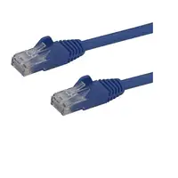 StarTech.com Cable de 1,5m Cat6 Ethernet de Red Azul - RJ45 sin Enganches - 24AWG StarTech.com Cable de 1,5m Cat6 Ethernet de Red Azul - RJ45 sin Enganches - 24AWG