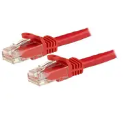 StarTech.com Cable de 1,5m Cat6 Ethernet de Red Rojo - RJ45 sin Enganches - 24AWG StarTech.com Cable de 1,5m Cat6 Ethernet de Red Rojo - RJ45 sin Enganches - 24AWG