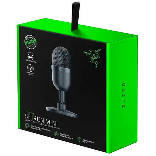 Razer Seiren Mini Negro Micrófono de superficie para mesa