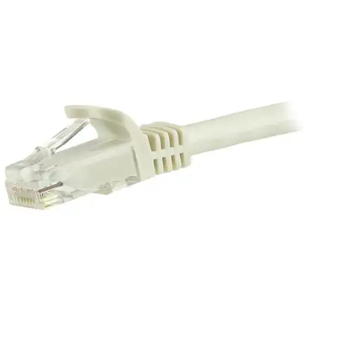StarTech.com Cable de 1,5m Cat6 Ethernet de Red Blanco - RJ45 sin Enganches - 24AW