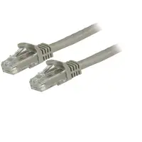 StarTech.com Cable de 1,5m Cat6 Ethernet de Red Gris - RJ45 sin Enganches - 24AWG
