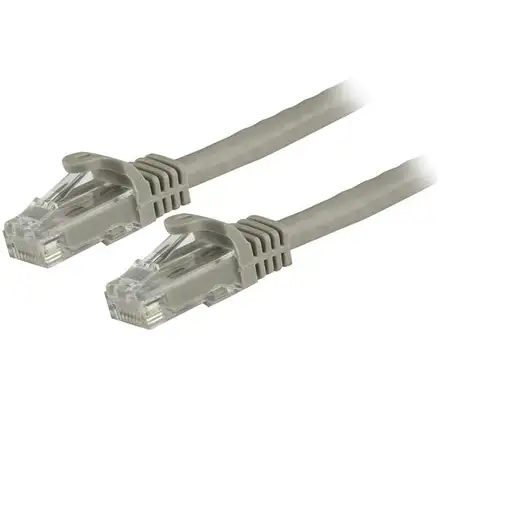 StarTech.com Cable de 1,5m Cat6 Ethernet de Red Gris - RJ45 sin Enganches - 24AWG StarTech.com Cable de 1,5m Cat6 Ethernet de Red Gris - RJ45 sin Enganches - 24AWG