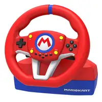Hori Mario Kart Racing Wheel Pro Negro, Azul, Rojo, Blanco USB Volante + Pedales