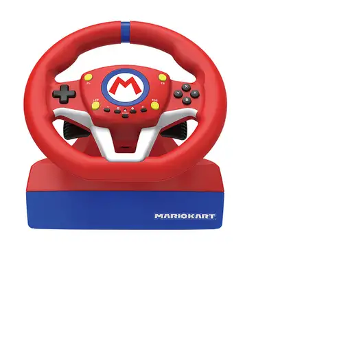 Hori Mario Kart Racing Wheel Pro Negro, Azul, Rojo, Blanco USB Volante + Pedales