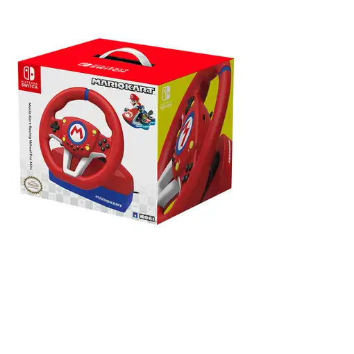 Hori Mario Kart Racing Wheel Pro Negro, Azul, Rojo, Blanco USB Volante + Pedales