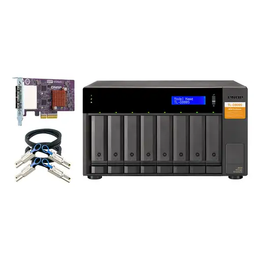 QNAP TL-D800S caja para disco duro externo Carcasa de disco duro/SSD Negro, Gris 2