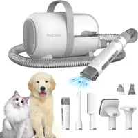 Kit de Cuidado de Mascotas Todo-en-Uno Petchois GV1 - Aspirador y Cortapelos.