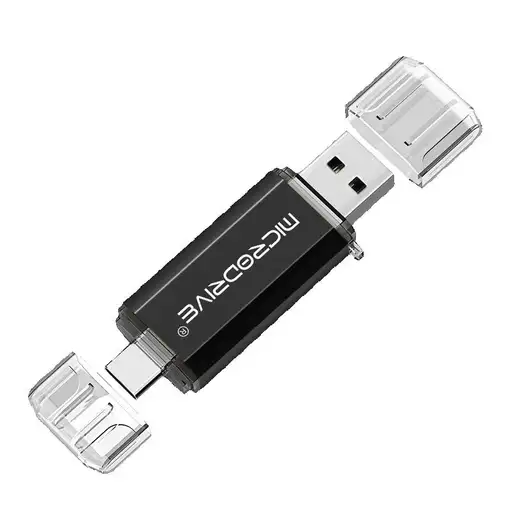 Pendrive Dual OTG Microdrive 128GB (USB 2.0 + Tipo-C).