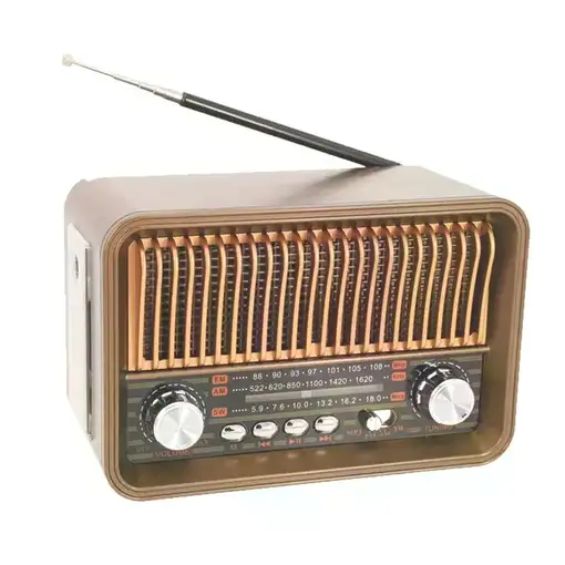 Radio Multibanda Vintage HR-29BT con Bluetooth y Linterna. Radio Multibanda Vintage HR-29BT con Bluetooth y Linterna.