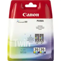Canon 1511B018 cartucho de tinta 2 pieza(s) Original Negro, Cian, Magenta, Amarill