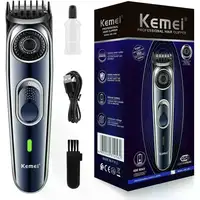 Cortapelos e Recortador de Barba Kemei KM-1256 Inalámbrico.