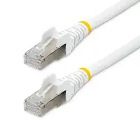 StarTech.com Cable de 2m de Red Ethernet CAT6a - Blanco - Low Smoke Zero Halogen (