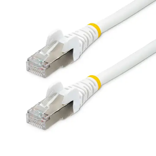 StarTech.com Cable de 2m de Red Ethernet CAT6a - Blanco - Low Smoke Zero Halogen (