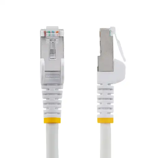 StarTech.com Cable de 2m de Red Ethernet CAT6a - Blanco - Low Smoke Zero Halogen (