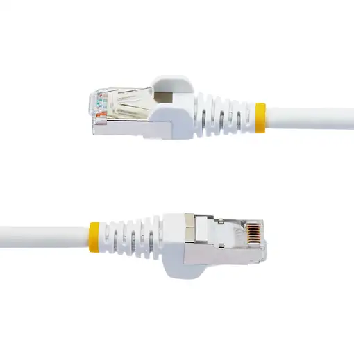 StarTech.com Cable de 2m de Red Ethernet CAT6a - Blanco - Low Smoke Zero Halogen (