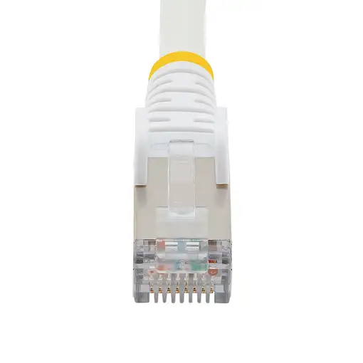 StarTech.com Cable de 2m de Red Ethernet CAT6a - Blanco - Low Smoke Zero Halogen (
