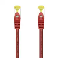 AISENS Cable De Red Latiguillo RJ45 LSZH Cat.7 600 MHz S/FTP PIMF AWG26, Rojo, 0.5