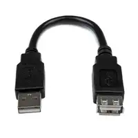 StarTech.com Cable de 0,15m de Extensión Alargador USB 2.0 - Macho a Hembra USB A StarTech.com Cable de 0,15m de Extensión Alargador USB 2.0 - Macho a Hembra USB A