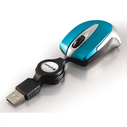 Verbatim Go Mini ratón Oficina Ambidextro USB tipo A Óptico 1000 DPI