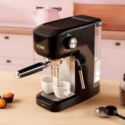 Cafeteras express Semi-automática Negro S92013300 SOLAC