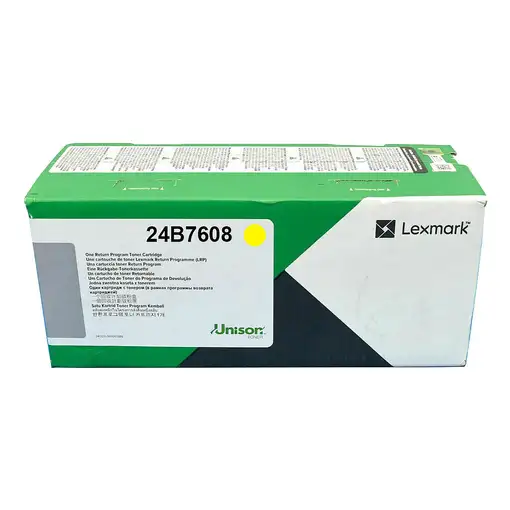 Lexmark 24B7608 cartucho de tóner 1 pieza(s) Original Amarillo