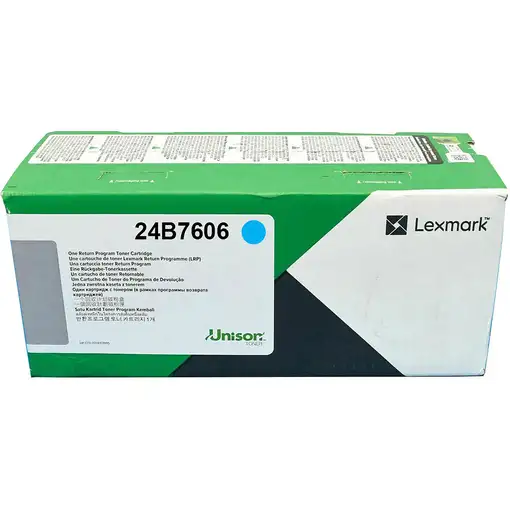Lexmark 24B7606 cartucho de tóner 1 pieza(s) Original Cian Lexmark 24B7606 cartucho de tóner 1 pieza(s) Original Cian